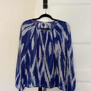 Adrienne Vittadini wrap ruched blouse